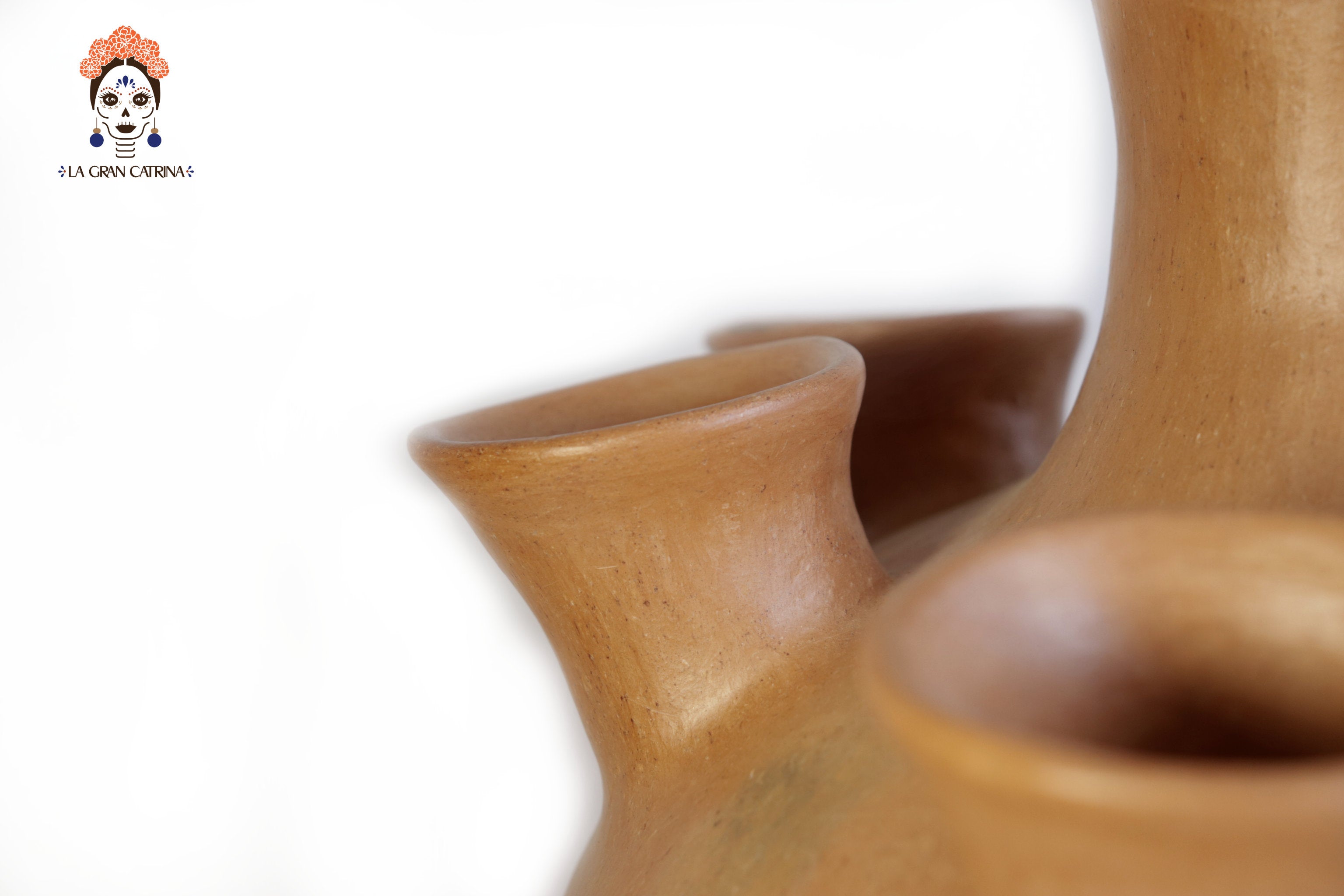 Vessel Ancestral Mixe of 10 openings - 20.8 in. Silvia Mixe