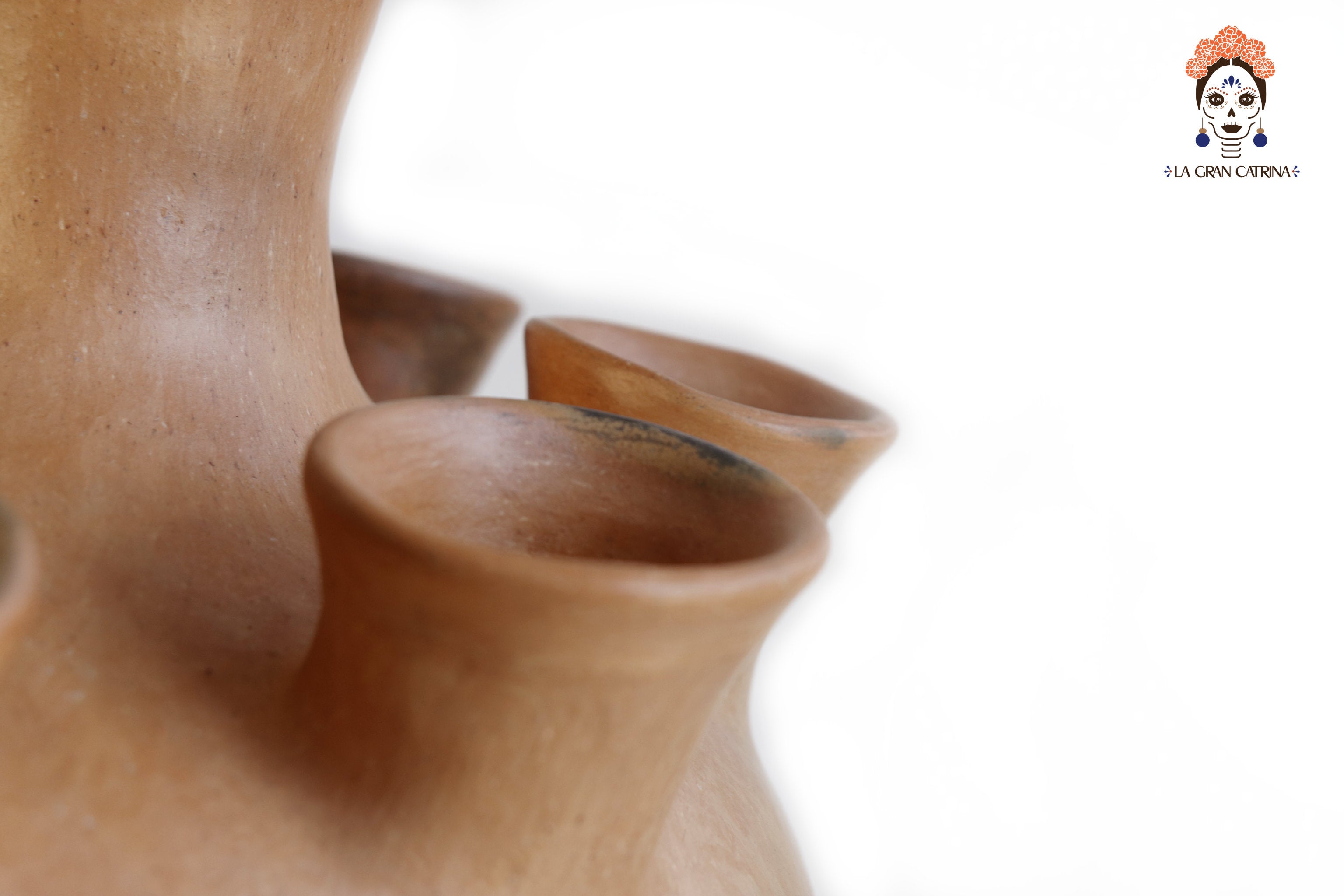 Vessel Ancestral Mixe of 10 openings - 20.8 in. Silvia Mixe