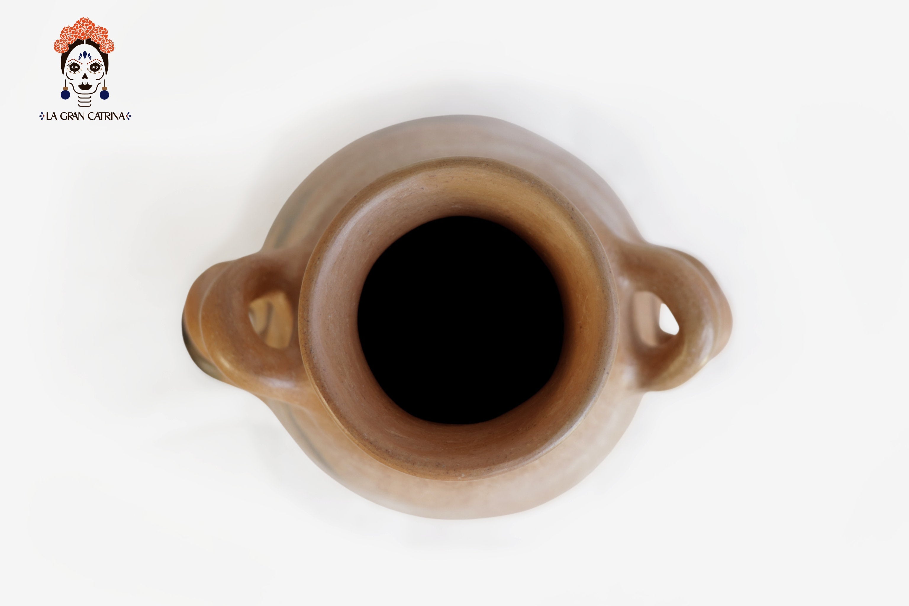 Vessel Ancestral Mixe with ladder handles - 11.4 in. Silvia Mixe