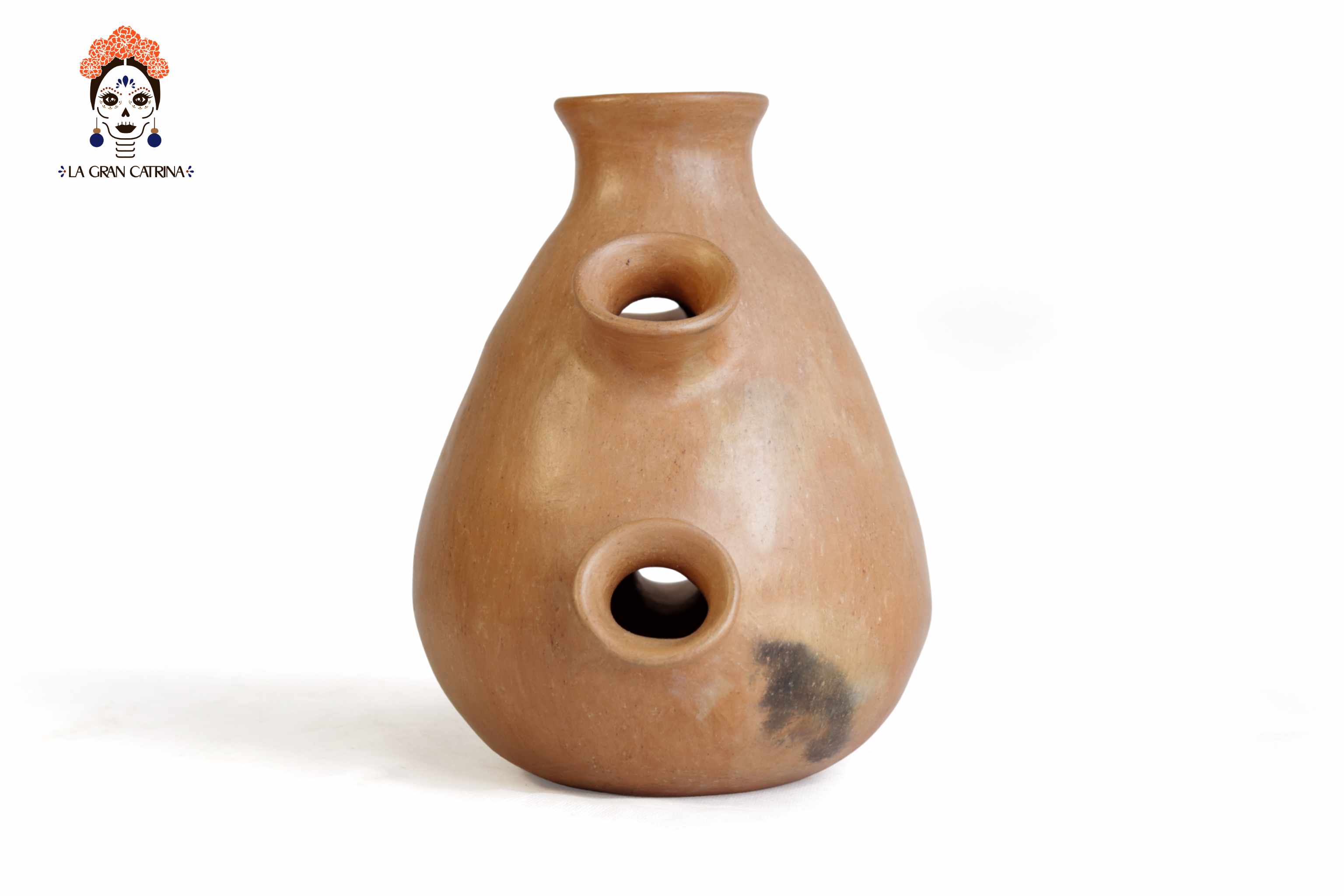 Vessel Ancestral Mixe with 5 openings - 8.2 in. Silvia Mixe