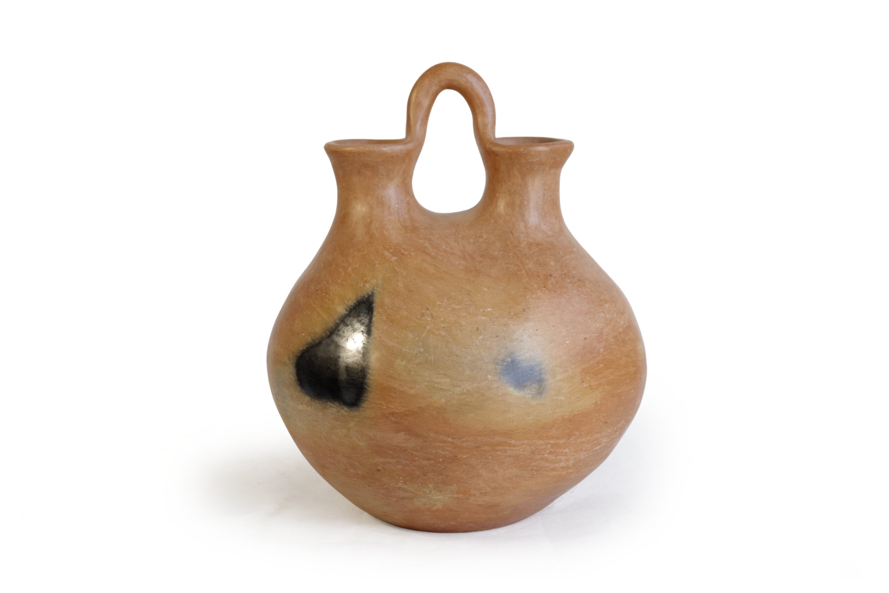 Vessel Ancestral Mixe with 2 openings - 9.8 in. Silvia Mixe