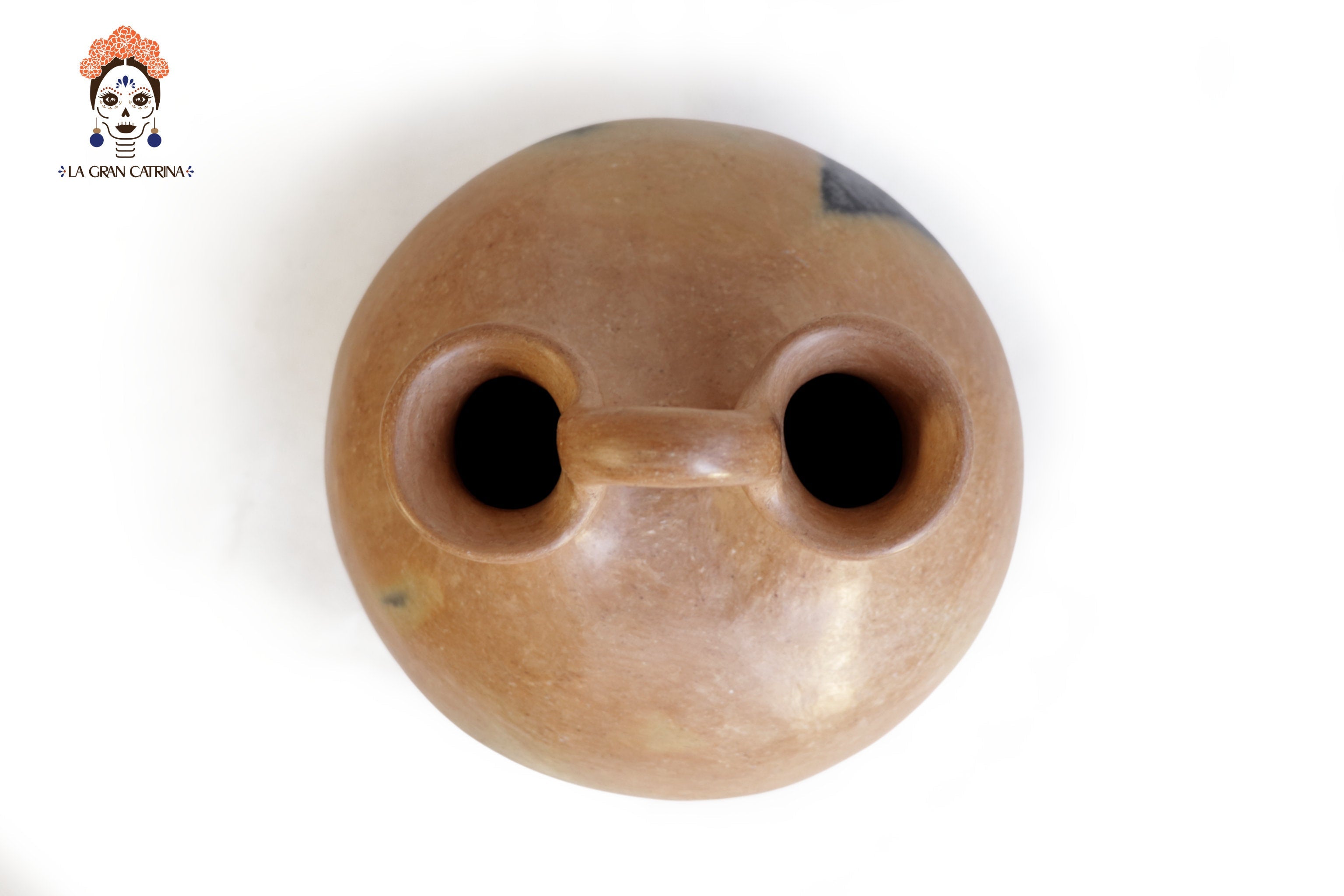 Vessel Ancestral Mixe with 2 openings - 9.8 in. Silvia Mixe