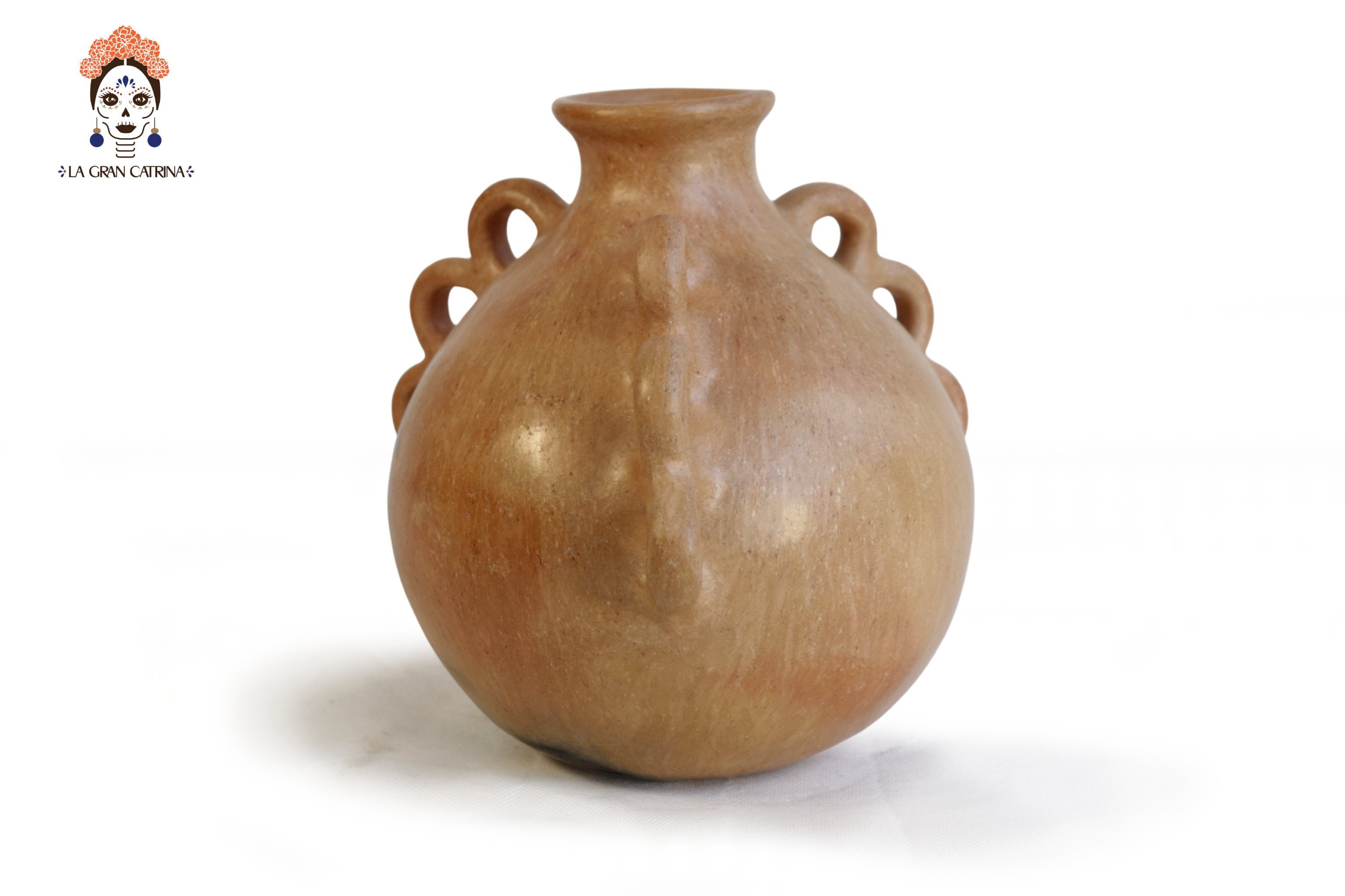 Vessel Ancestral Mixe with 9 handles - 7.8 in. Silvia Mixe
