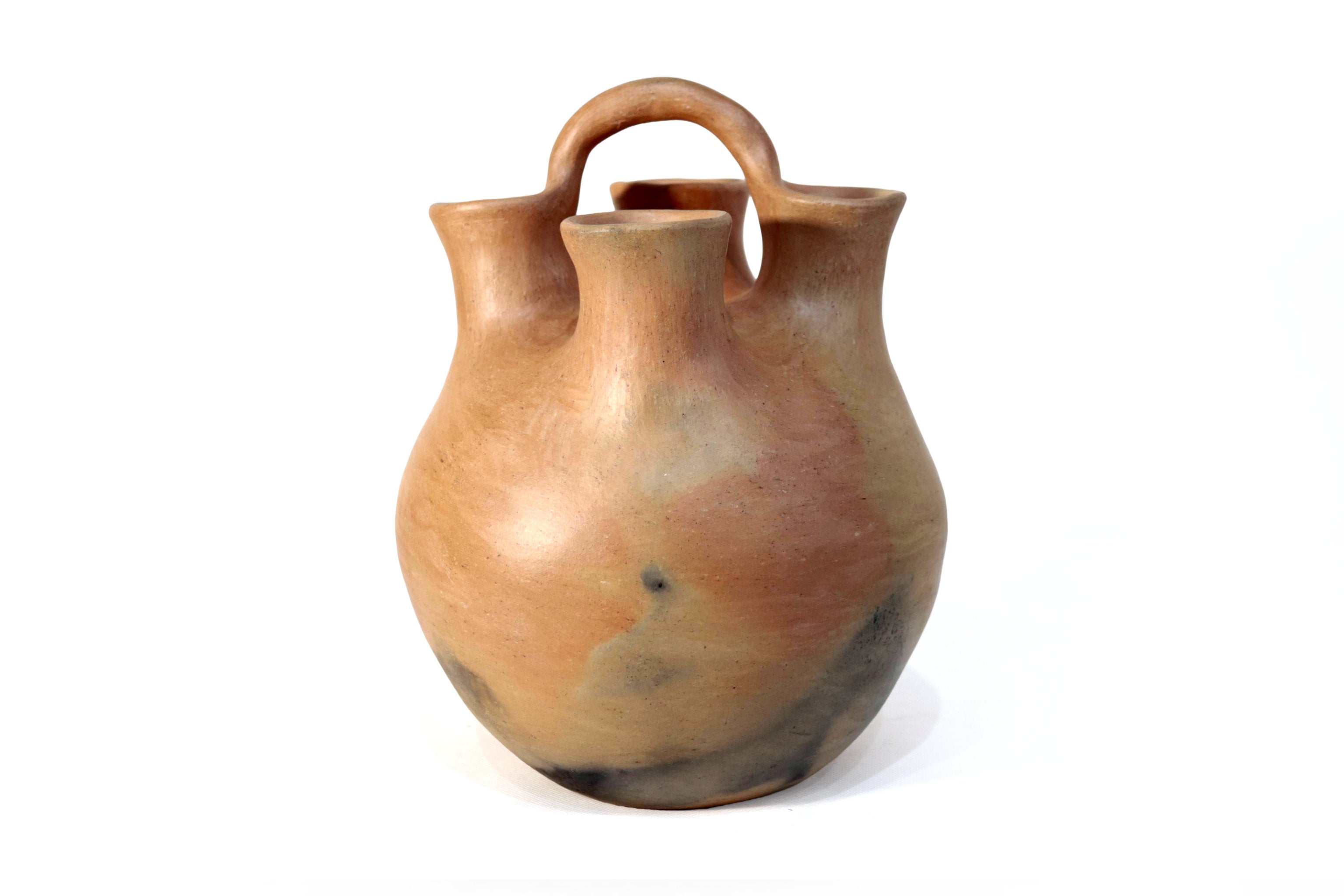 Vessel Ancestral Mixe with 4 openings - 9.4 in. Silvia Mixe