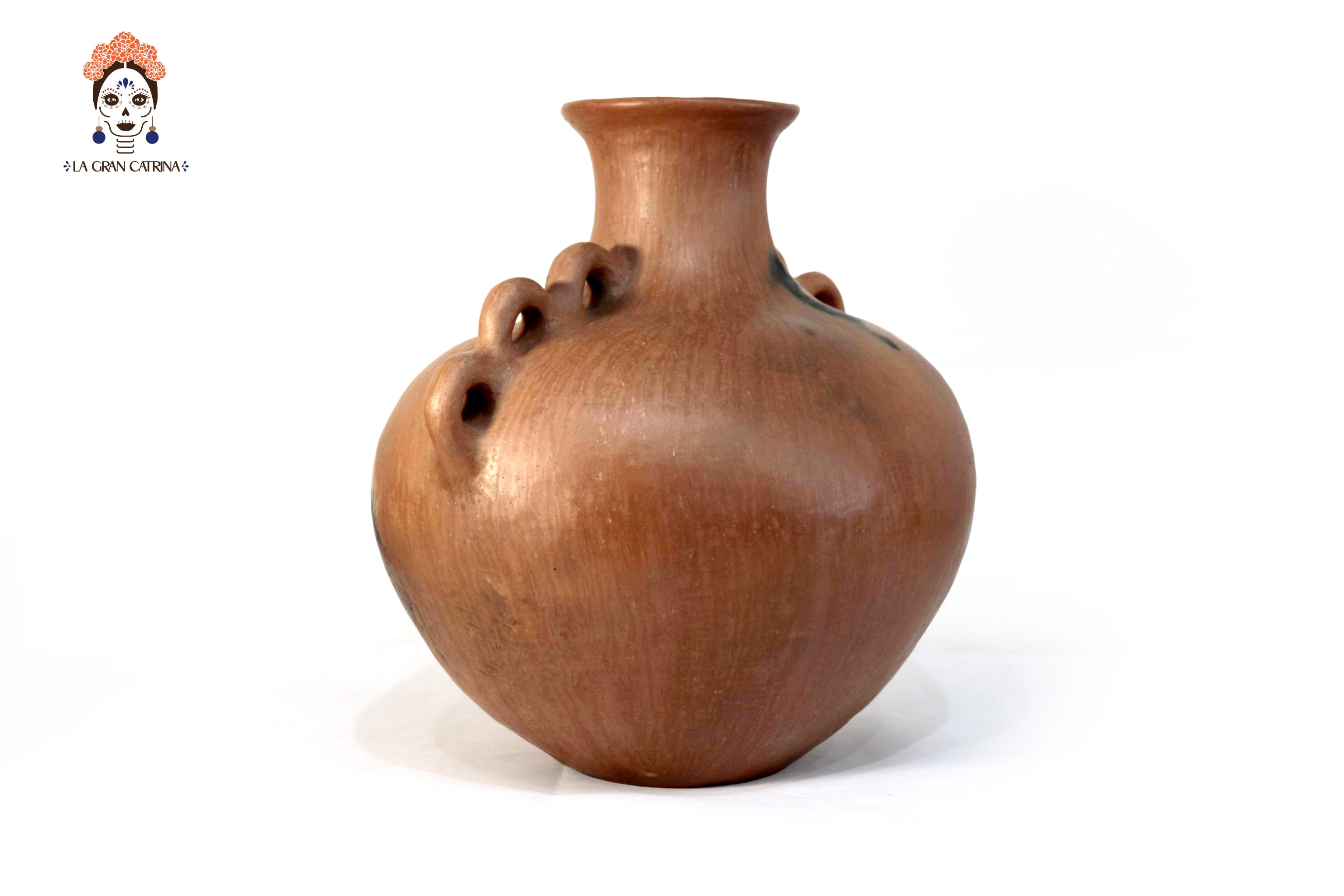 Vessel Ancestral Mixe with 6 handles - 13.3 in. Silvia Mixe