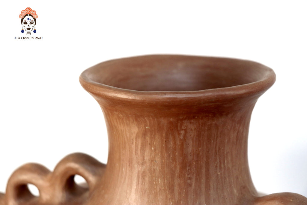 Vessel Ancestral Mixe with 6 handles - 13.3 in. Silvia Mixe