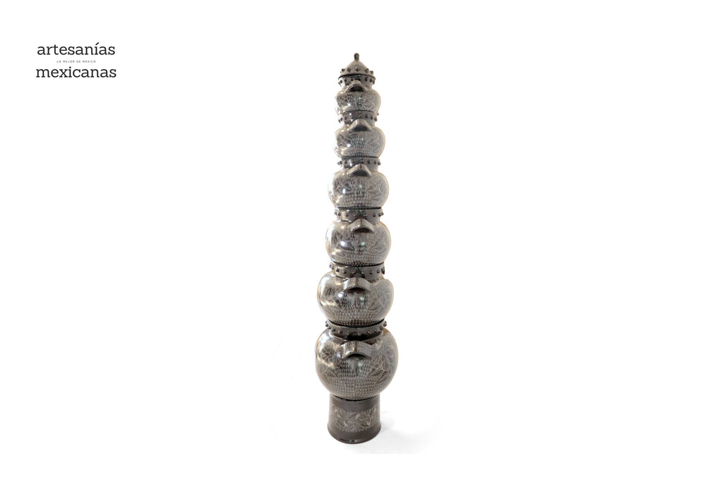 Torre of Pots - Cerámica handcrafted of Huancito - 67.5 in. Huancito