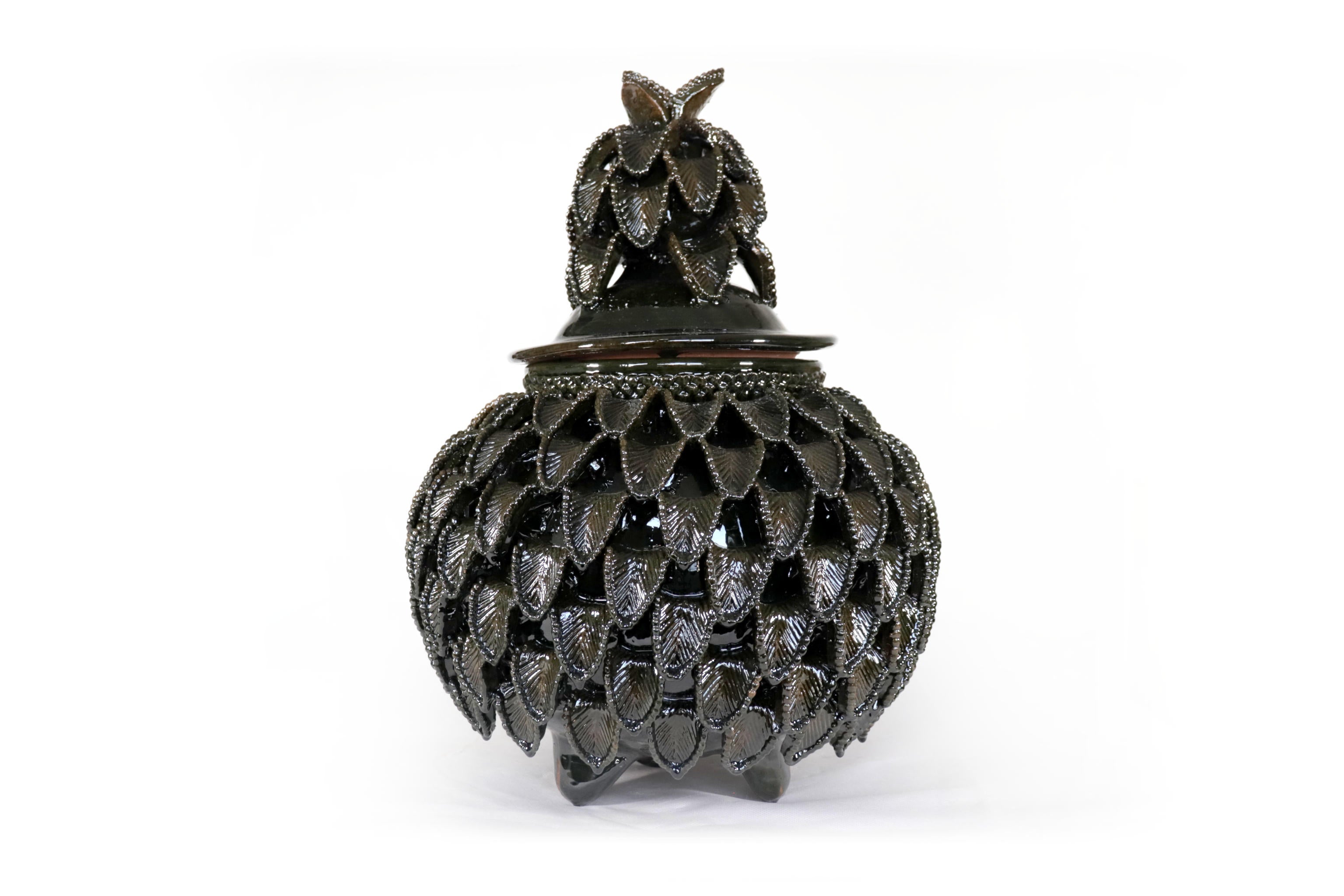 Michoacán Clay Pineapple - Green - 16 in. Viejitos SJG