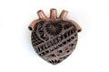Heart Arteria Brown en Black Clay 11 in. Tere Oax