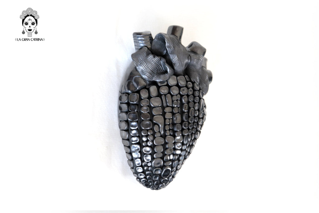 Heart of San Bartolo Black Clay 11.8 in. Tierra Lumbre