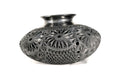 Black Clay Nigua Vase 11.8 in. Tere Oax