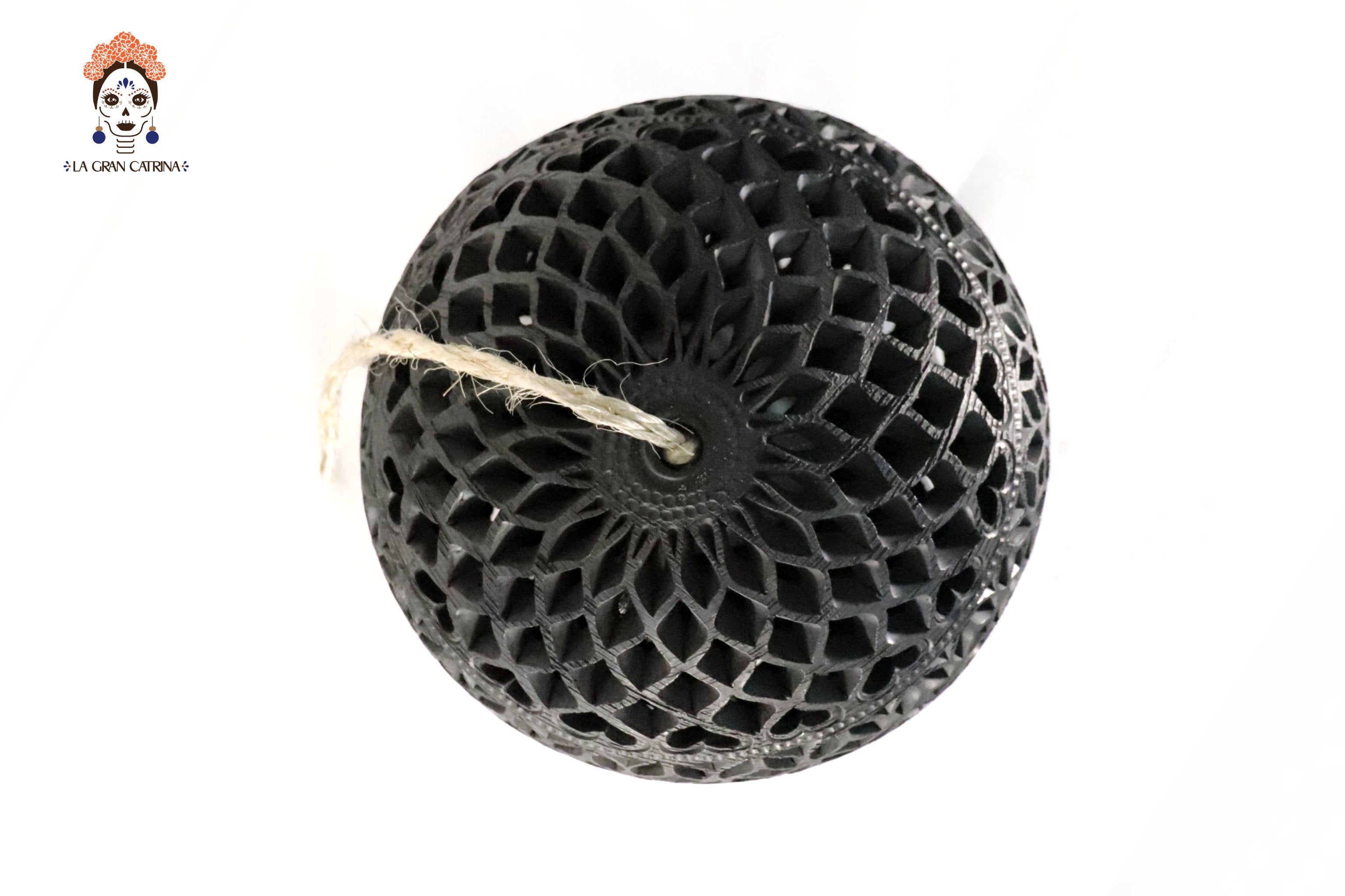 Black Clay Lamp 11.8 in. Tere Oax