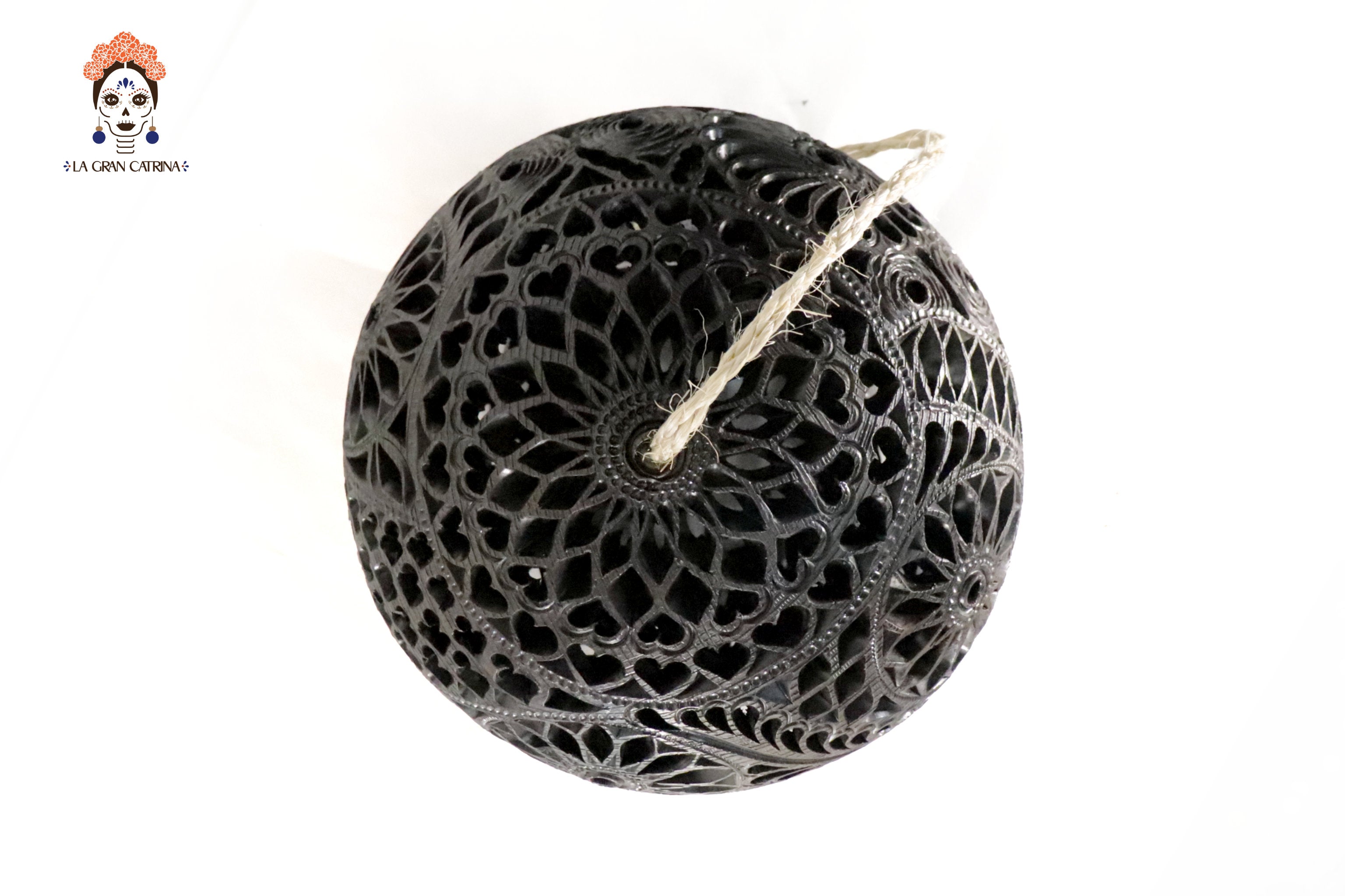 Black Clay Brown Lamp 11.8 in. Tere Oax