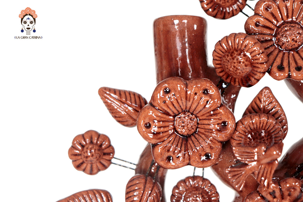 Tree of Life Brown - Glazed Clay - 24.4 in. - Made to Order Montoya