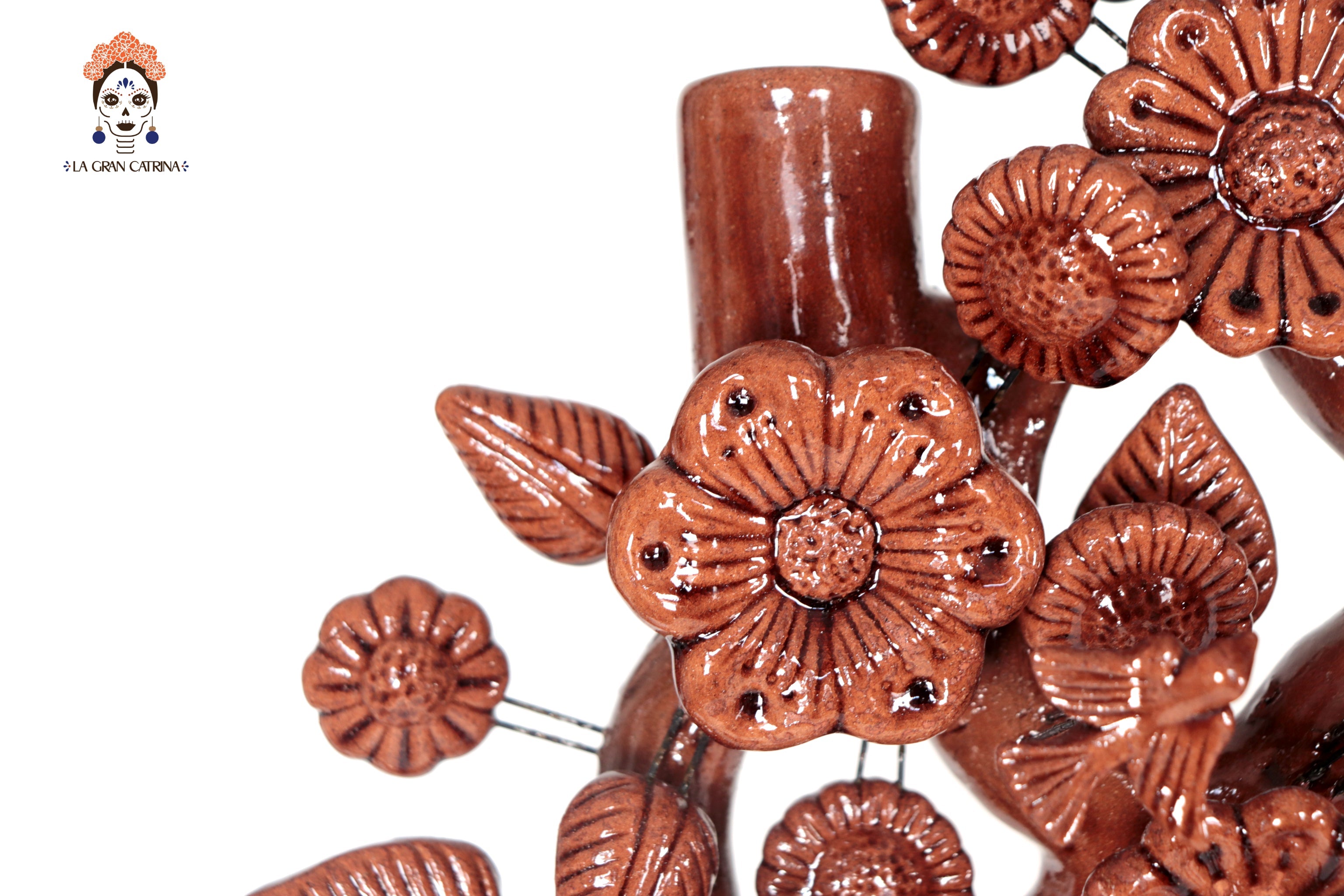Tree of Life Brown - Glazed Clay - 24.4 in. - Made to Order Montoya