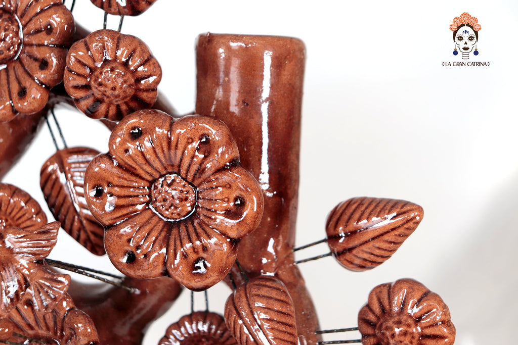 Tree of Life Brown - Glazed Clay - 24.4 in. - Made to Order Montoya