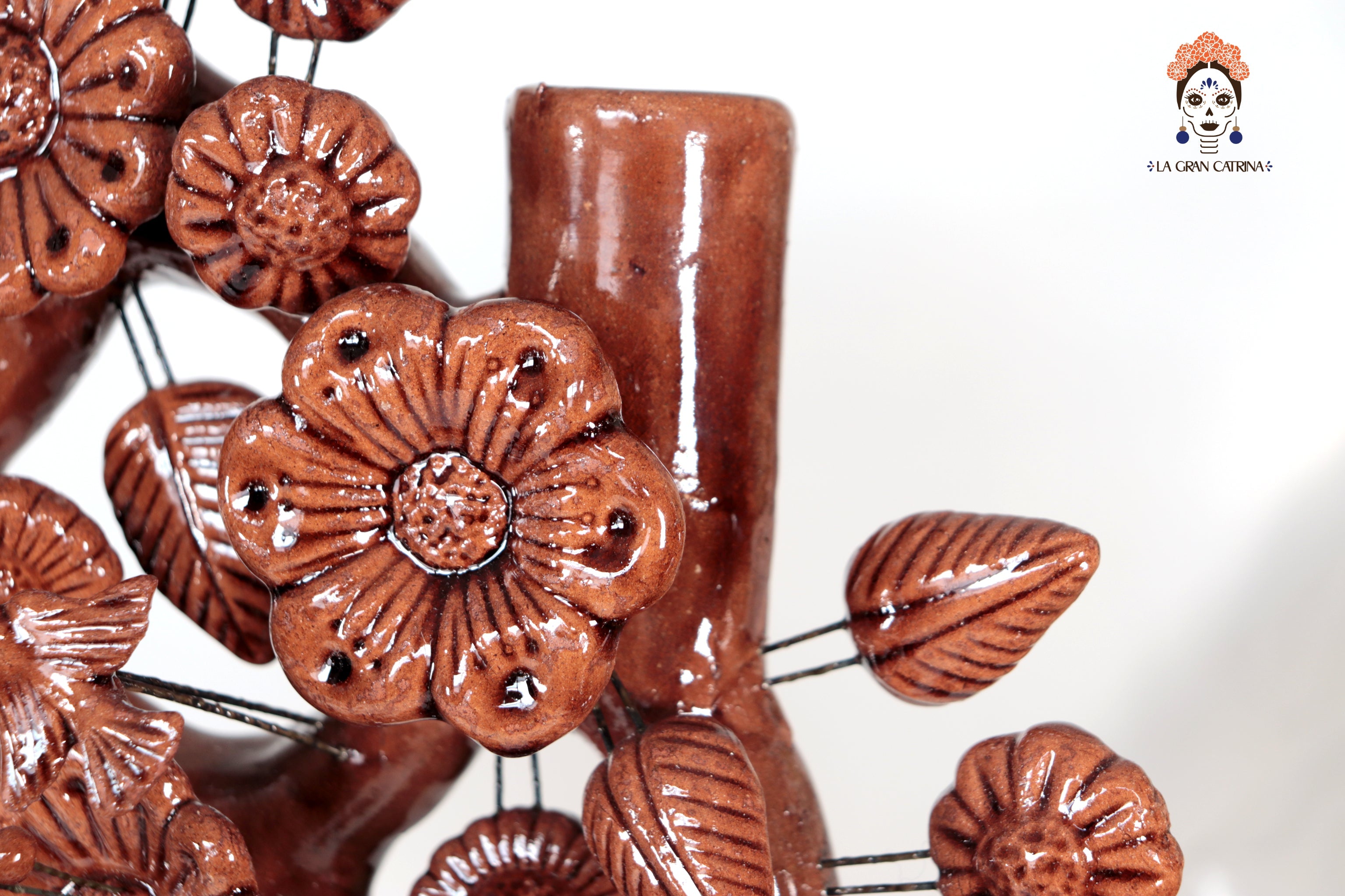 Tree of Life Brown - Glazed Clay - 24.4 in. - Made to Order Montoya
