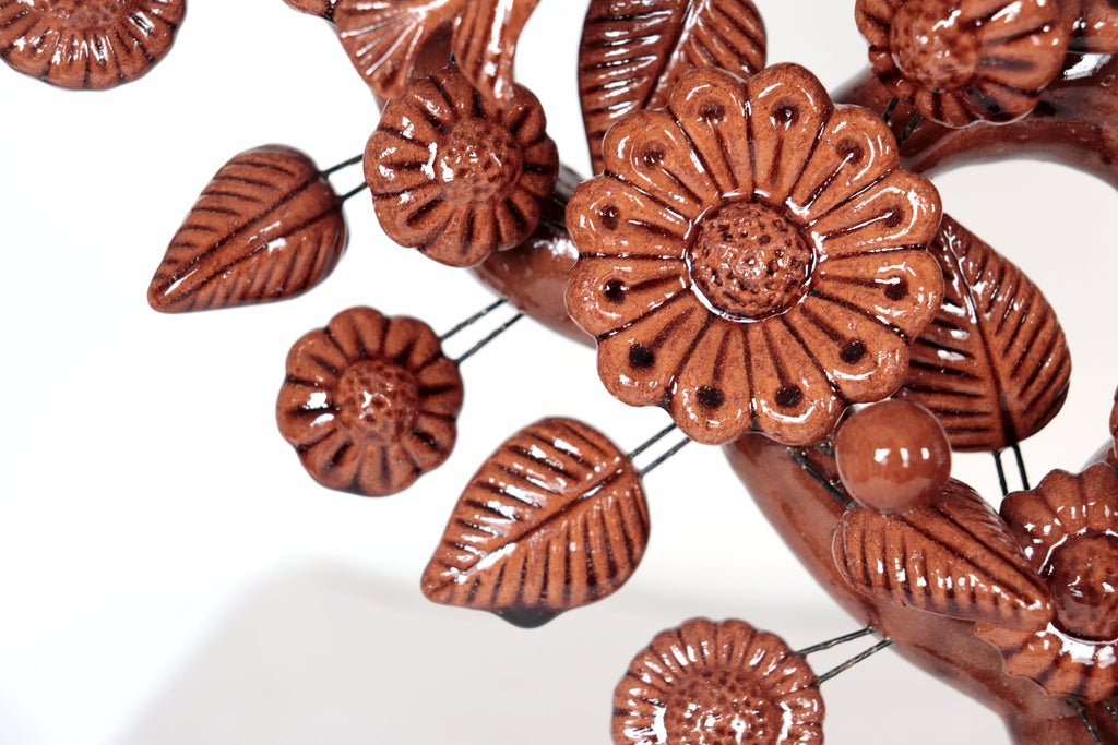 Tree of Life Brown - Glazed Clay - 24.4 in. - Made to Order Montoya