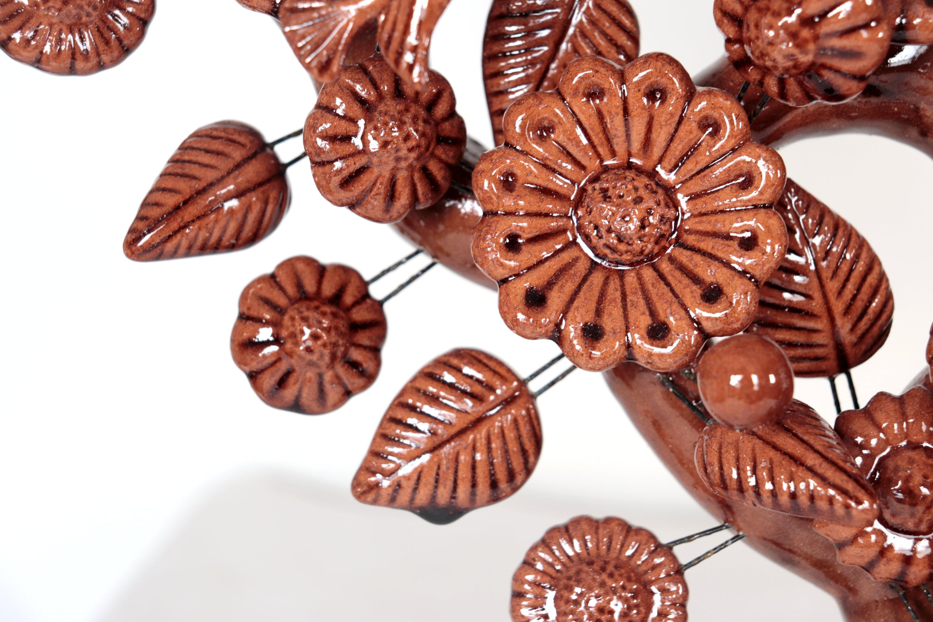 Tree of Life Brown - Glazed Clay - 24.4 in. - Made to Order Montoya