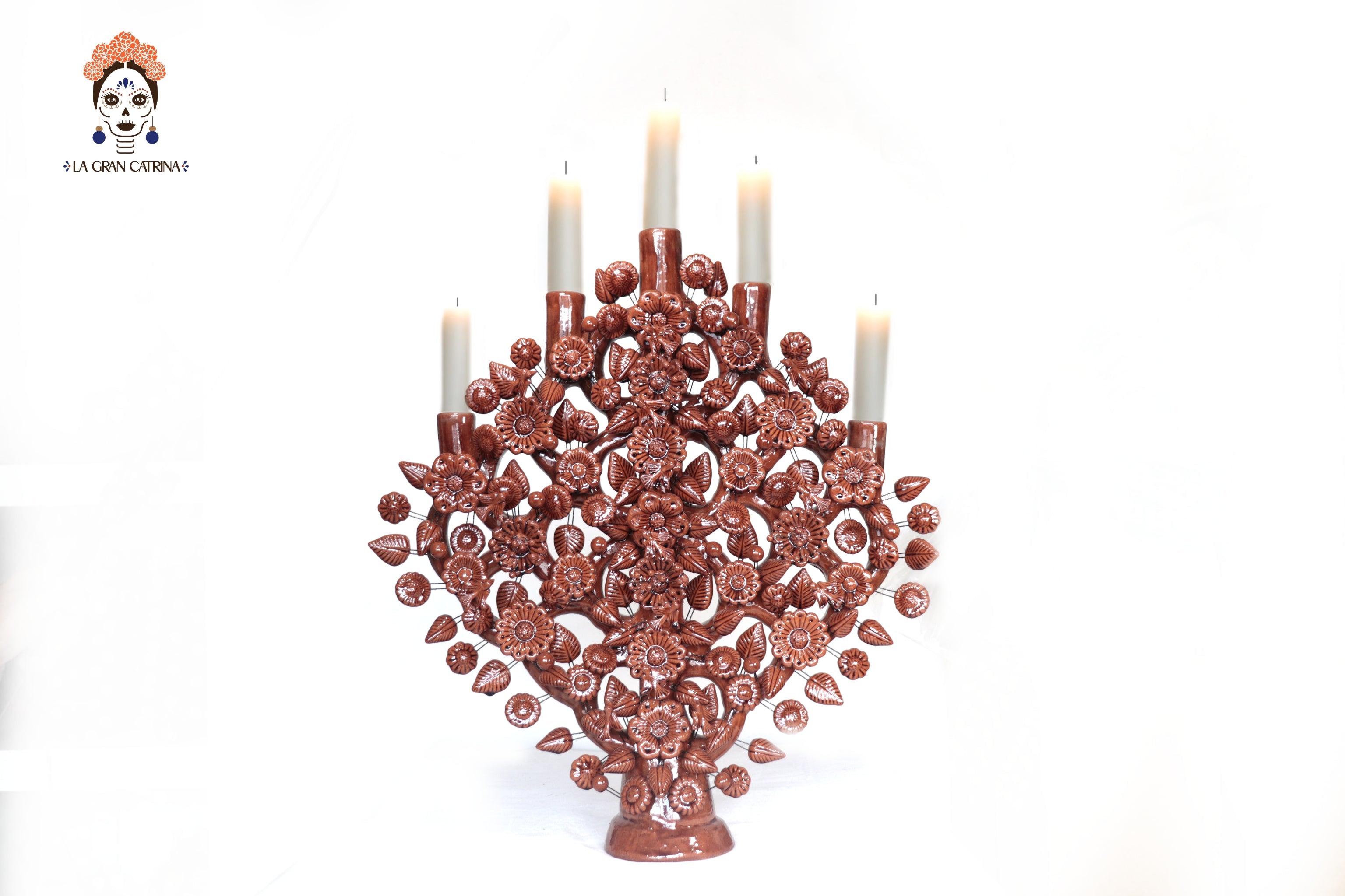 Tree of Life Brown - Glazed Clay - 24.4 in. - Made to Order Montoya