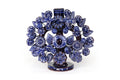 Candle Lantern Blue 1-Candle - Glazed Clay - 8.6 in. Montoya