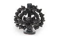 Black 1-Candle Candle Lantern - Glazed Clay - 8.6 in. Montoya