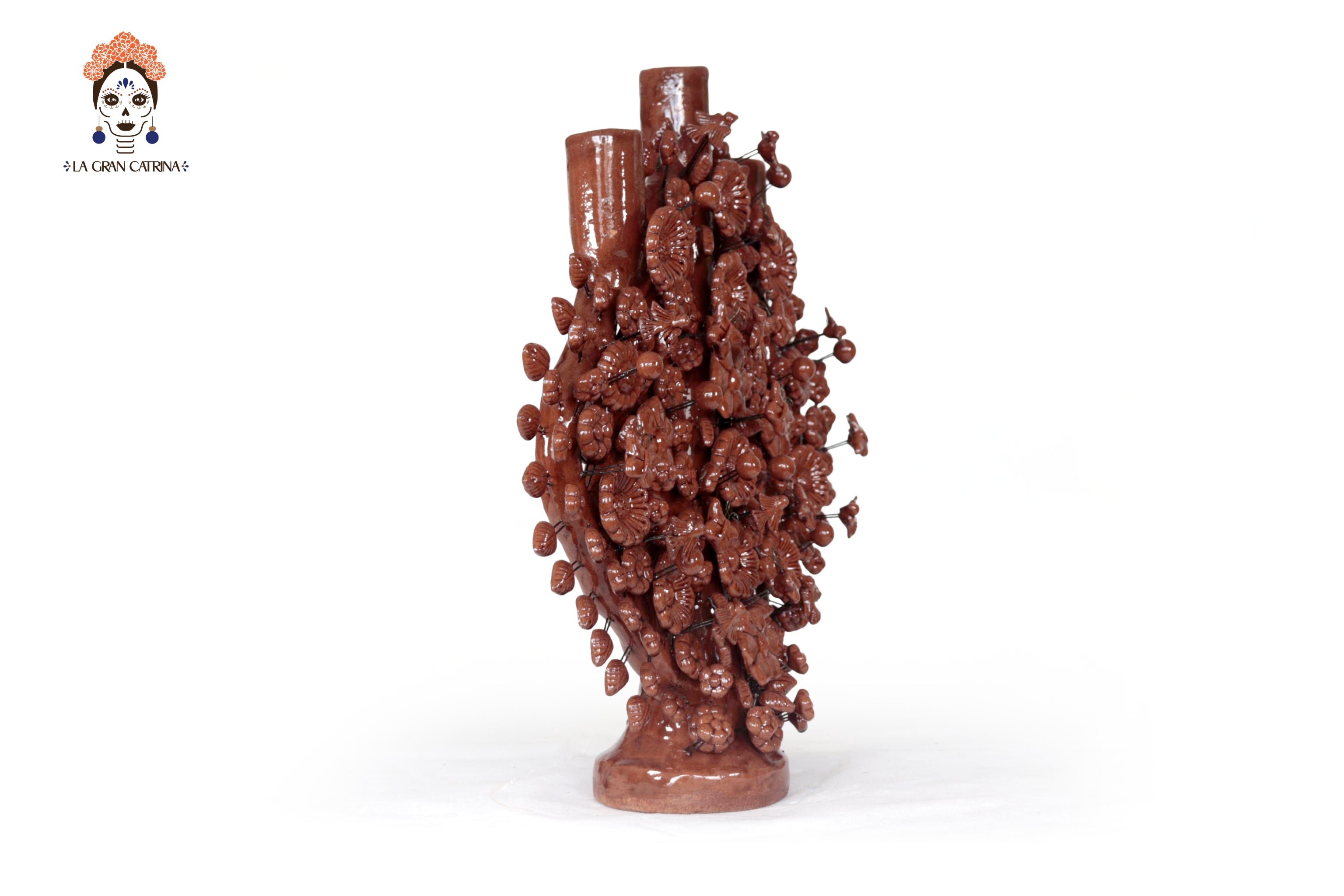 Tree of Life Brown - Glazed Clay - 16.5 in. Montoya