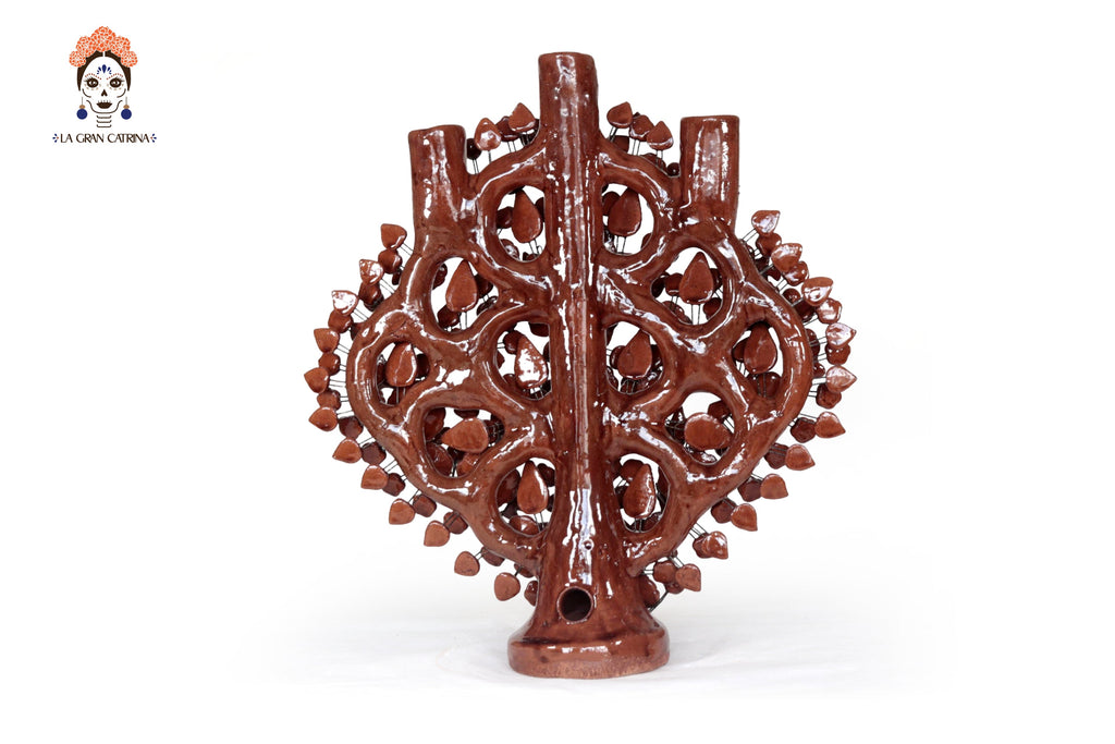 Tree of Life Brown - Glazed Clay - 16.5 in. Montoya