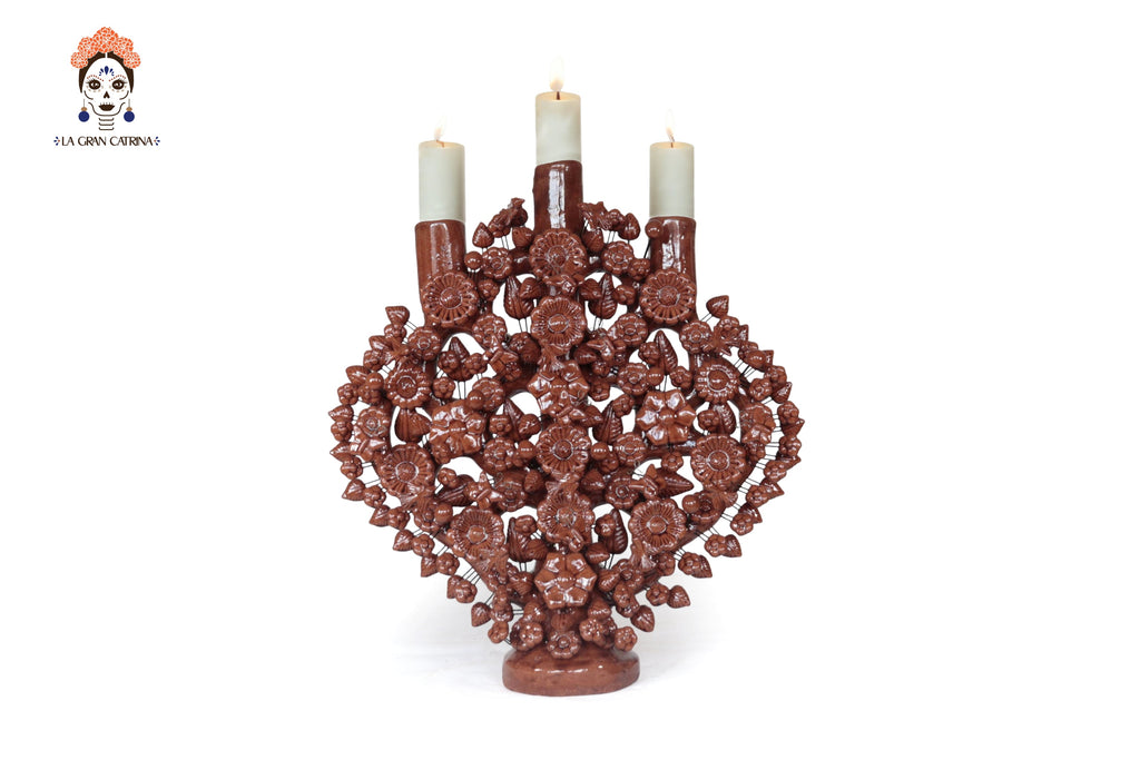 Tree of Life Brown - Glazed Clay - 16.5 in. Montoya