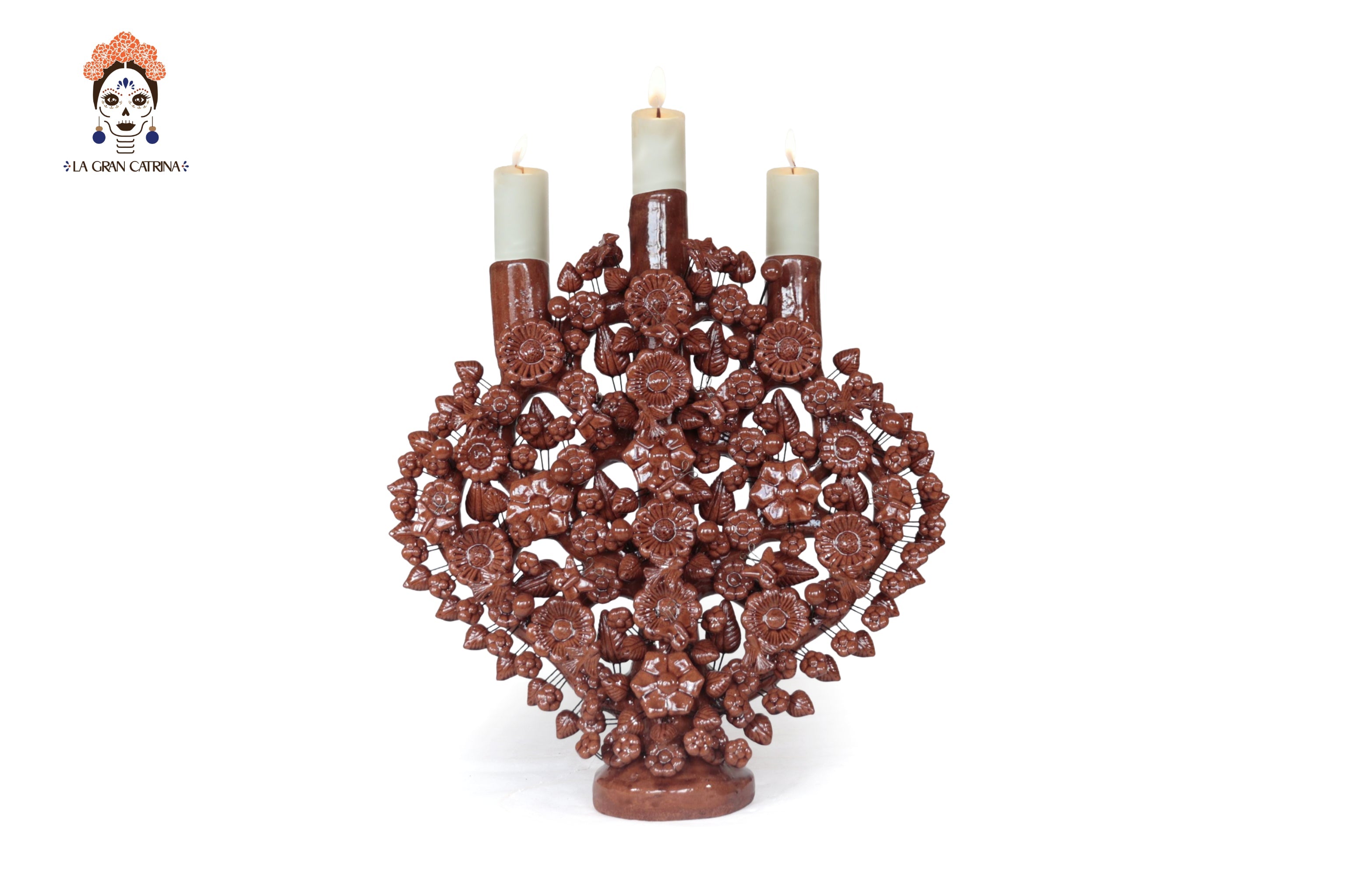 Tree of Life Brown - Glazed Clay - 16.5 in. Montoya