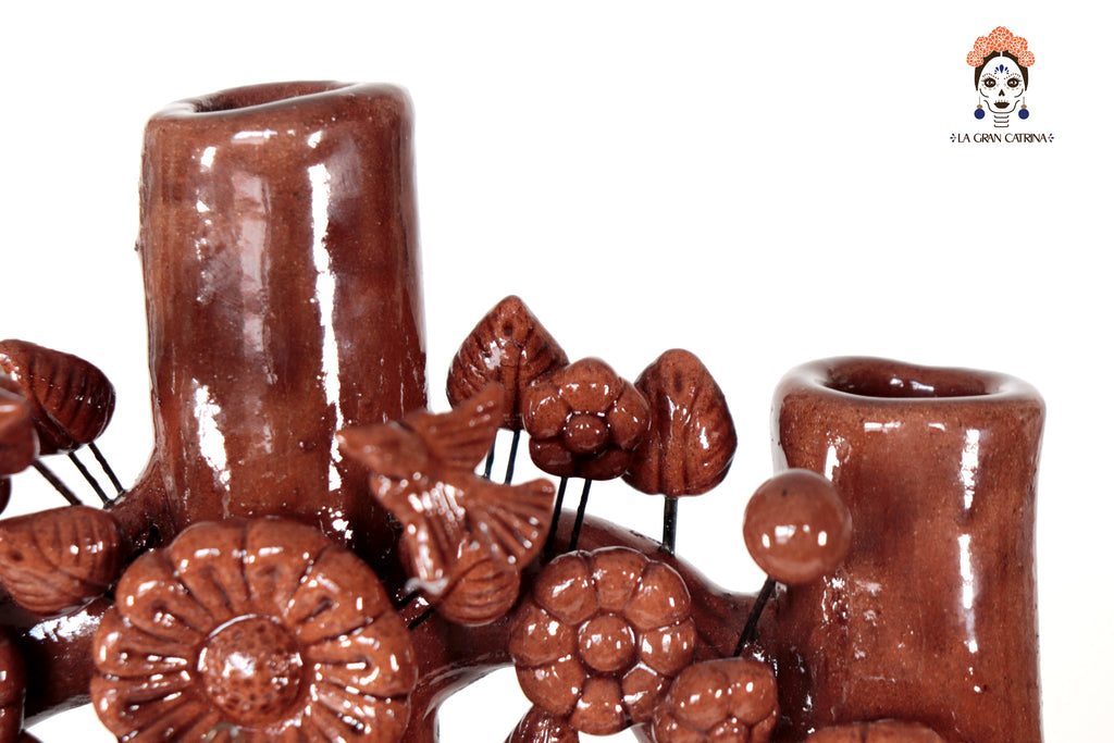 Tree of Life Brown - Glazed Clay - 16.5 in. Montoya