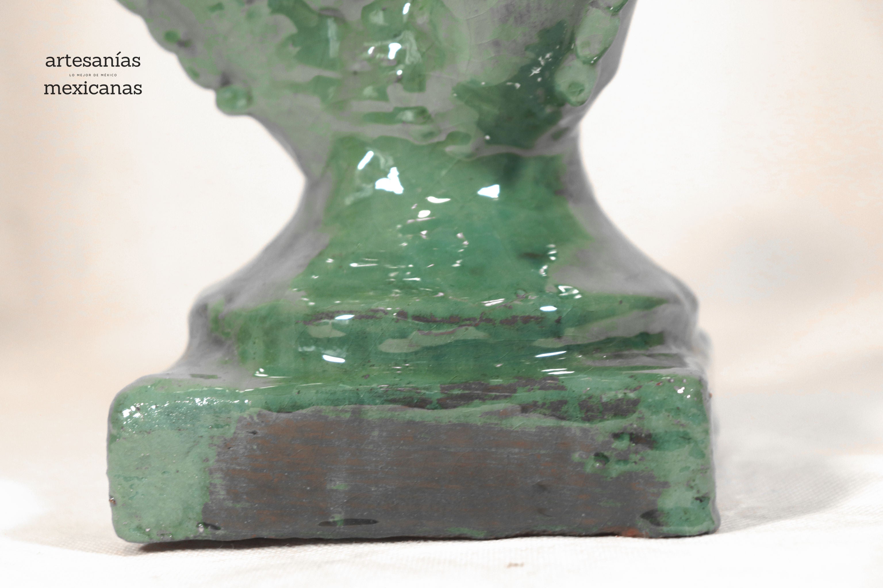 Glazed Prickly Pear Cactus Candleholder - 15.3 in. Juan Gtz