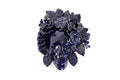 Skull Glazed Clay Blue with Flowers and Trenza II - 7.6 in. Tiru