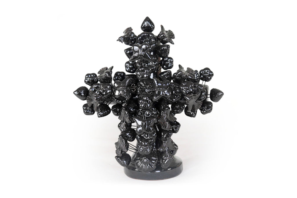 Cross black vidriada of 8.6 in. Montoya