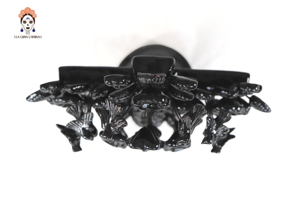 Cross black vidriada of 8.6 in. Montoya