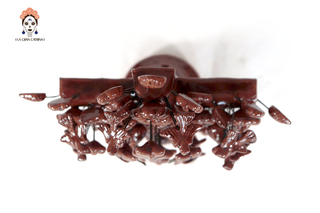 Cross brown vidriada of 8.6 in. Montoya