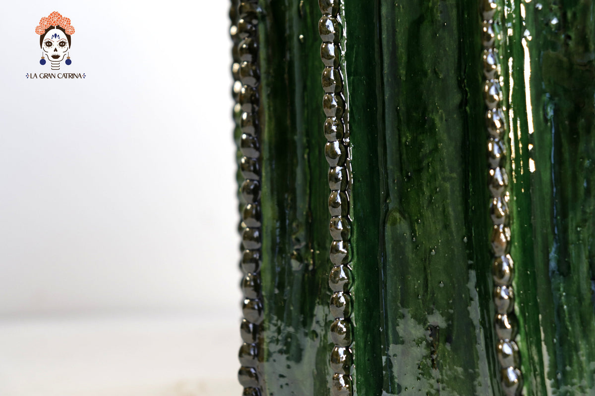 Small Cactus Glazed Clay 8.6 in. - Planter Juan Gtz