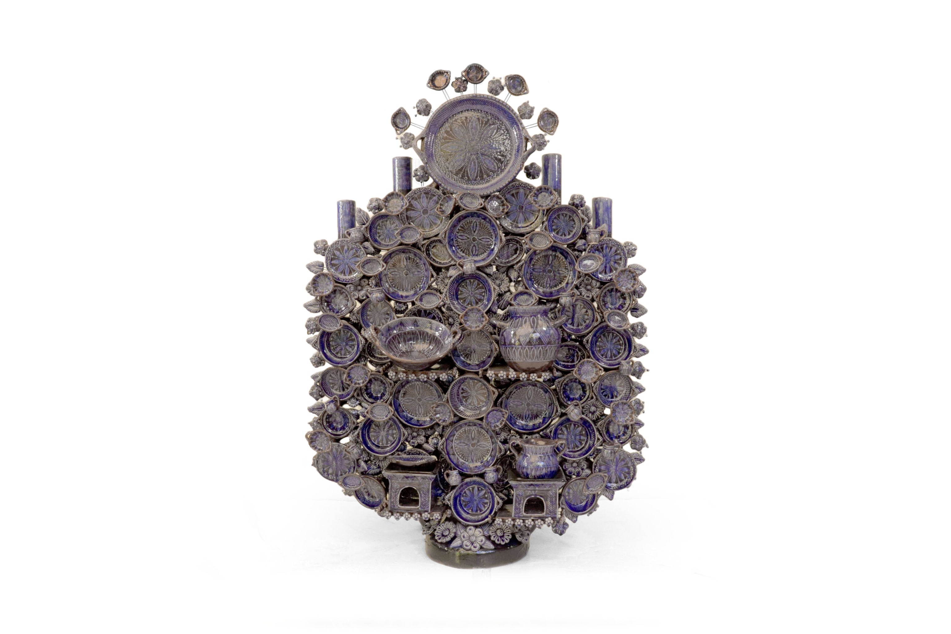 Cocina tradicional blue - Glazed Clay - Piece Contest - 49.2 in. Montoya