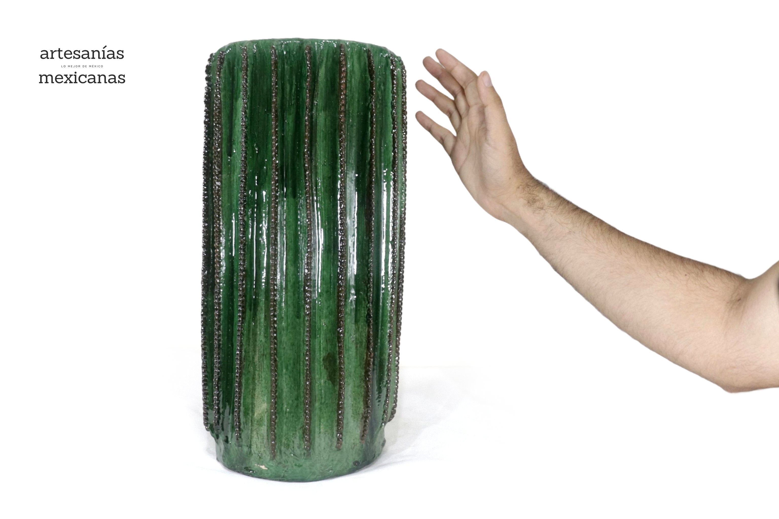 Cactus Glazed Clay 17.1 in. - Planter Juan Gtz