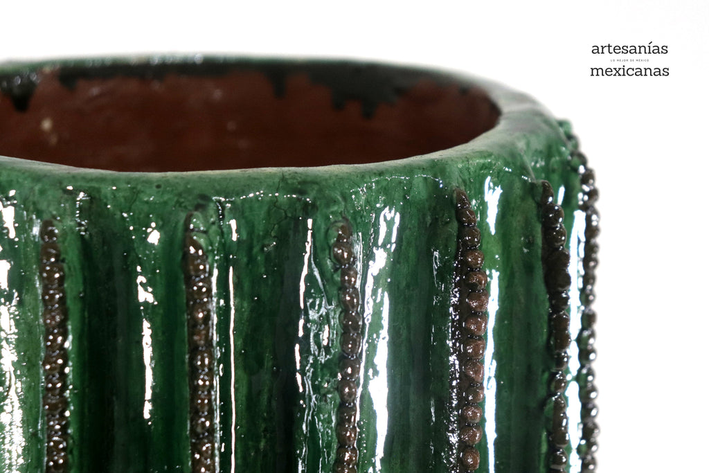 Cactus Glazed Clay 17.1 in. - Planter Juan Gtz