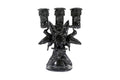 3-Candle Candleholder Black - 11.2 in. - Glazed Clay Juan Gtz
