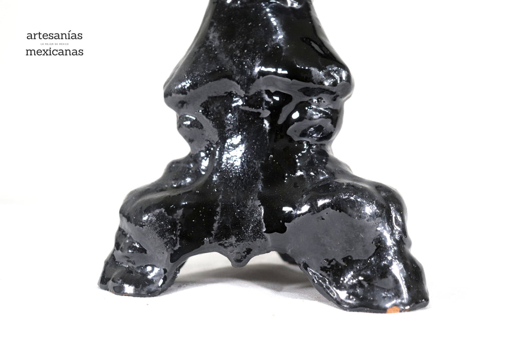 Candleholder black of 5-Candle - Glazed Clay - 20 in. Juan Gtz
