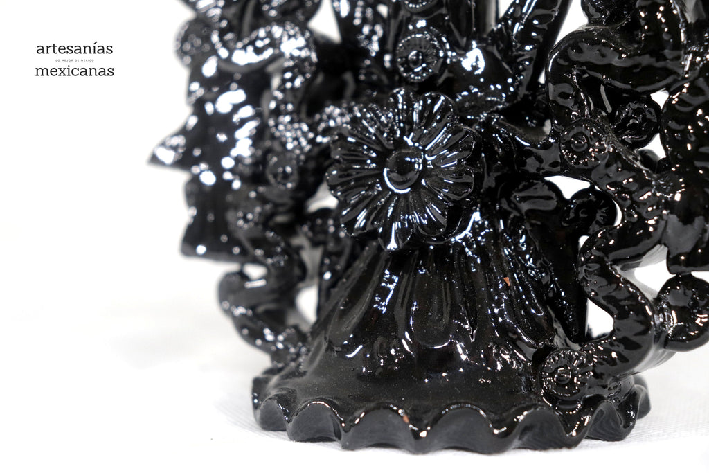 Candleholder black of 7 candles - 10 in. Tereri