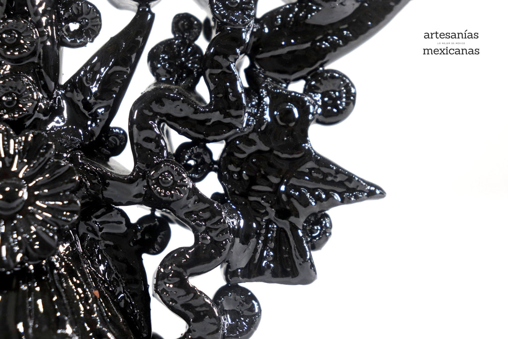 Candleholder black of 7 candles - 10 in. Tereri
