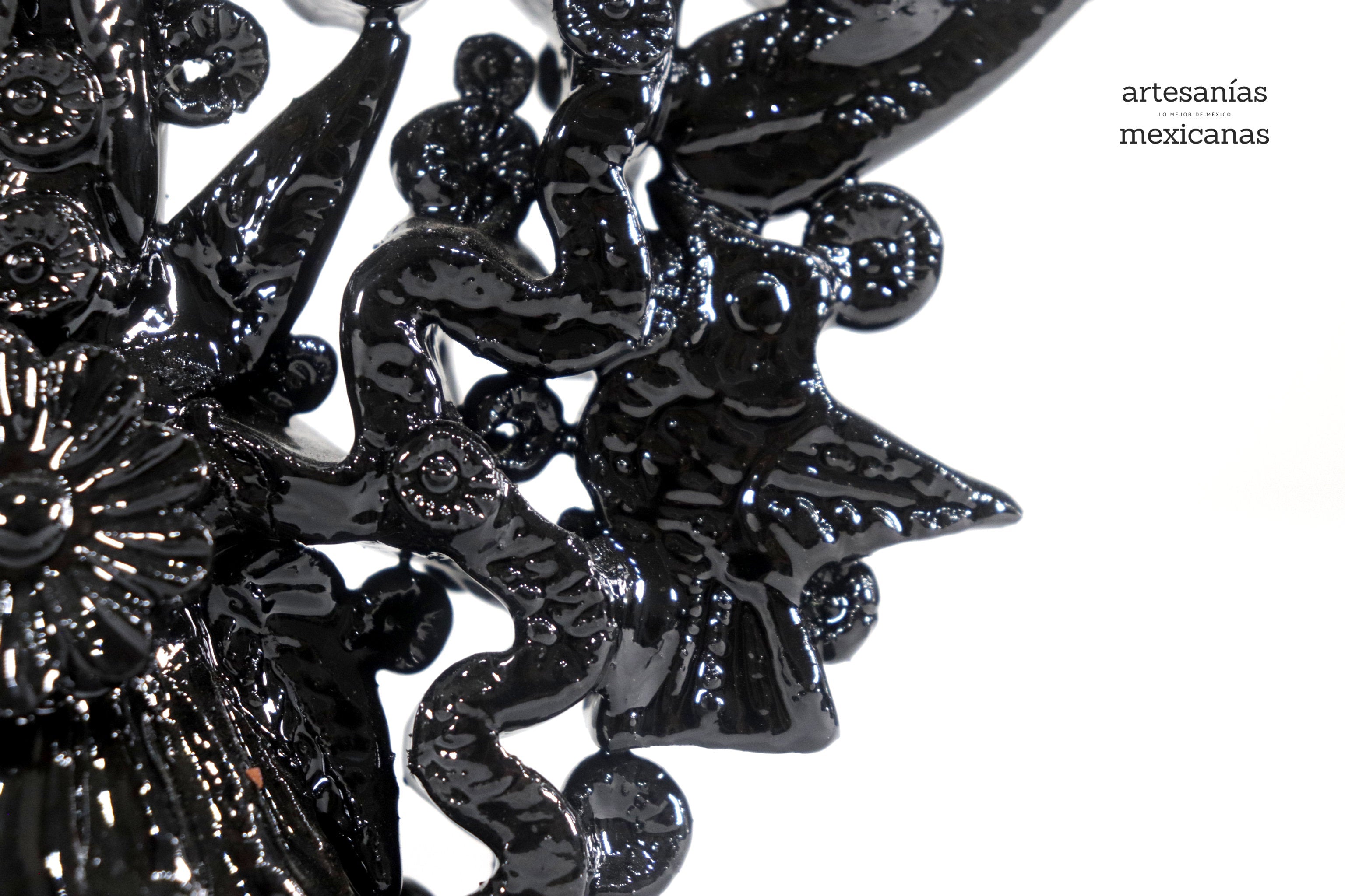 Candleholder black of 7 candles - 10 in. Tereri