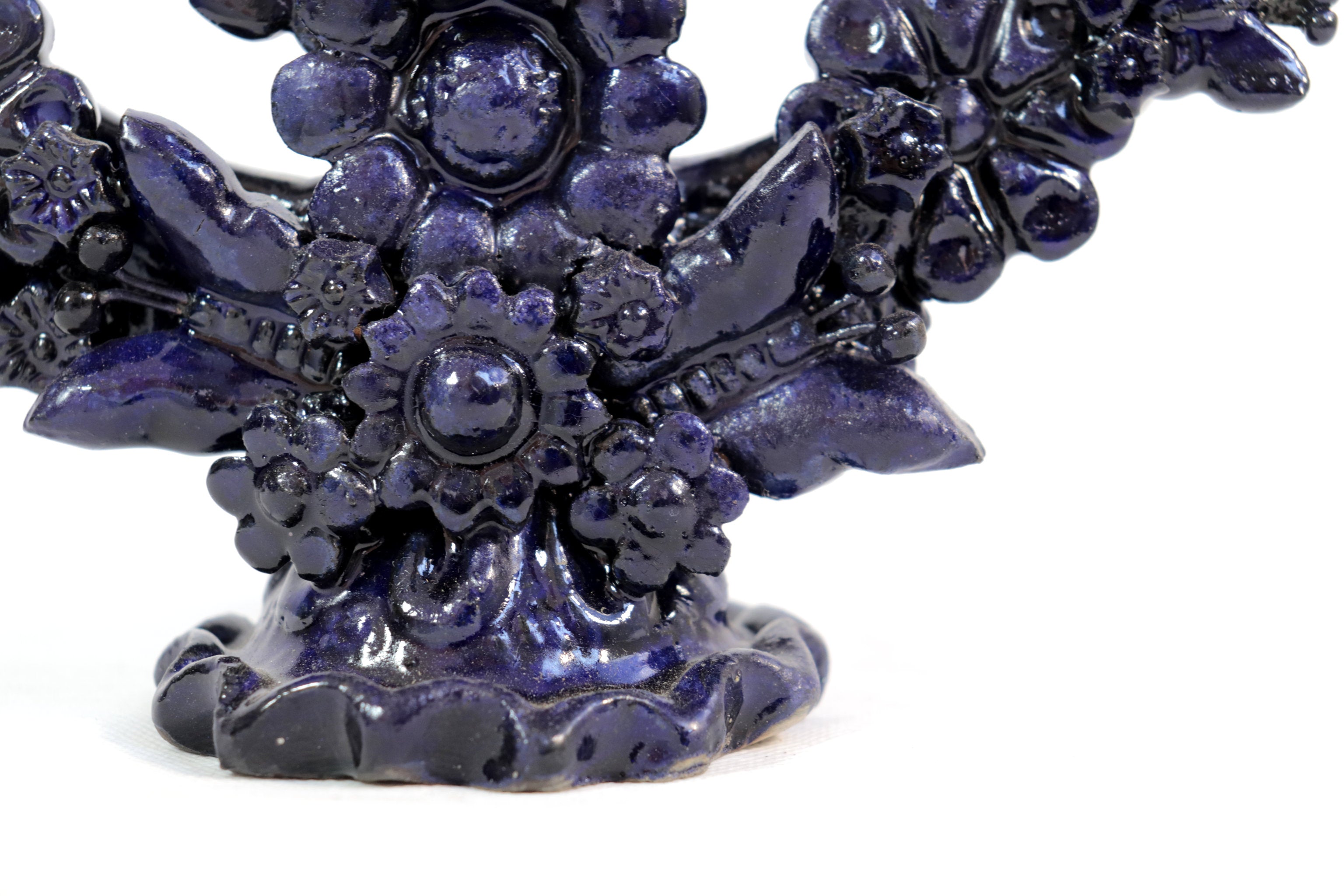 Candleholder Blue 5-Candle - 10.4 in. Juan Gtz