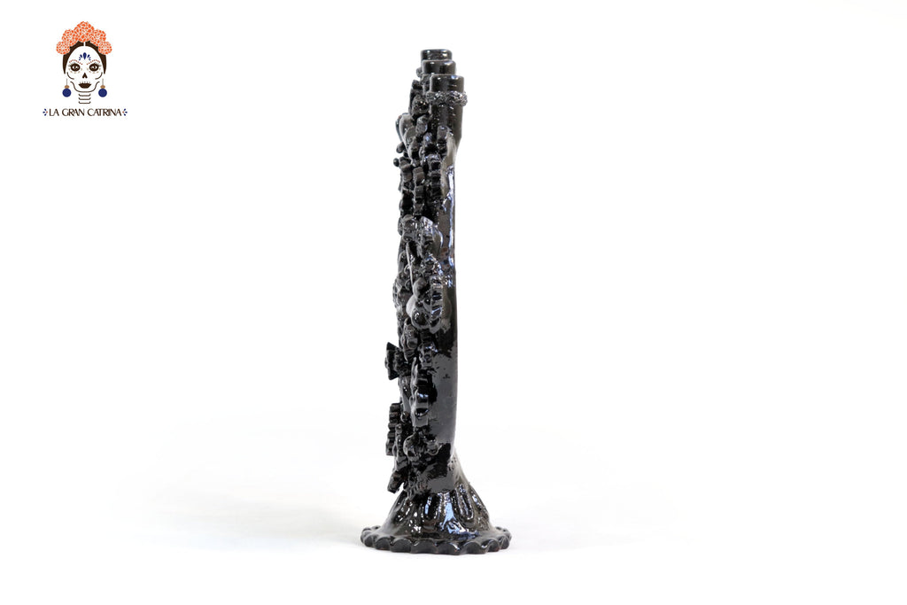 Candleholder black of 5-Candle - 10.4 in. Juan Gtz