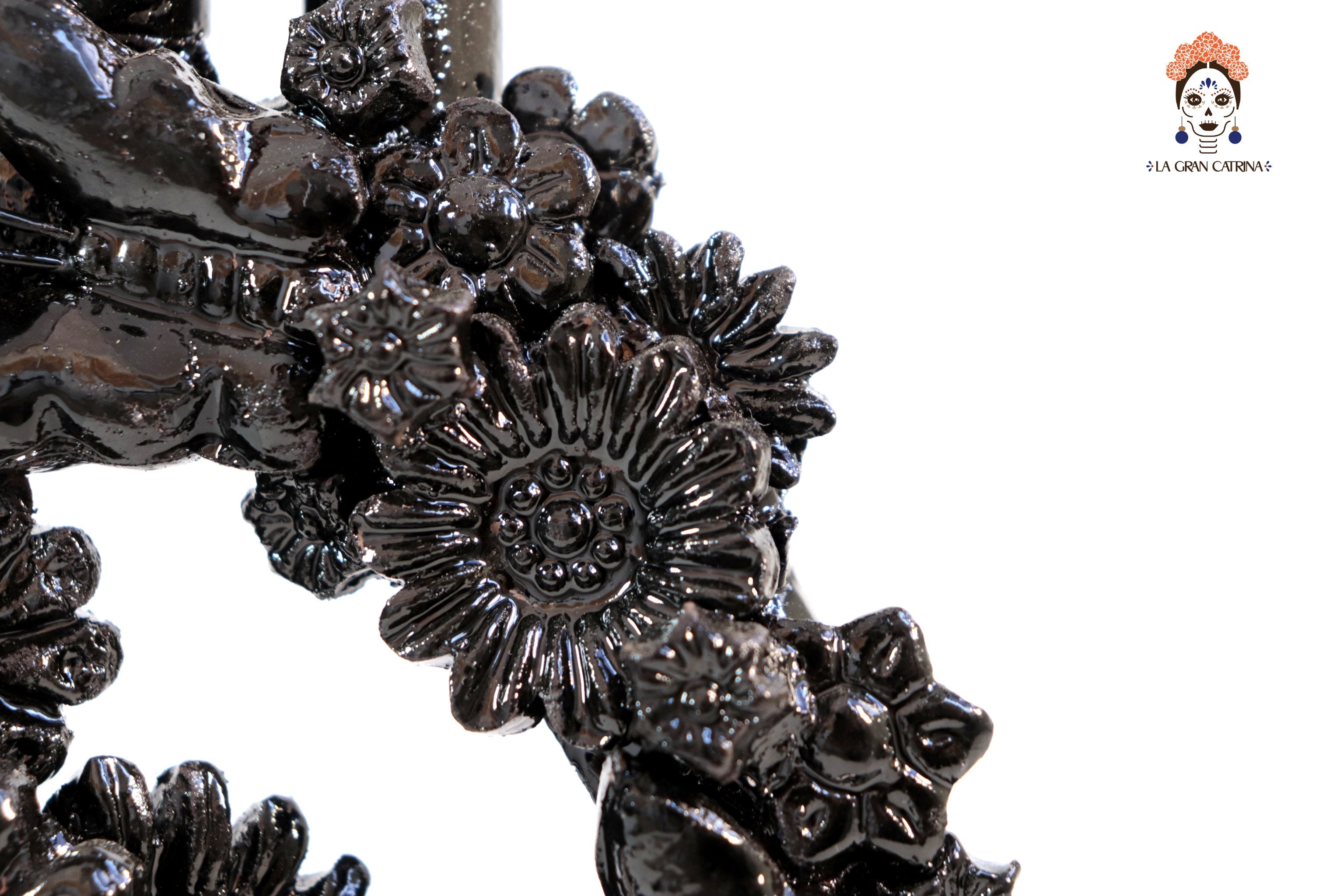 Candleholder black of 5-Candle - 10.4 in. Juan Gtz