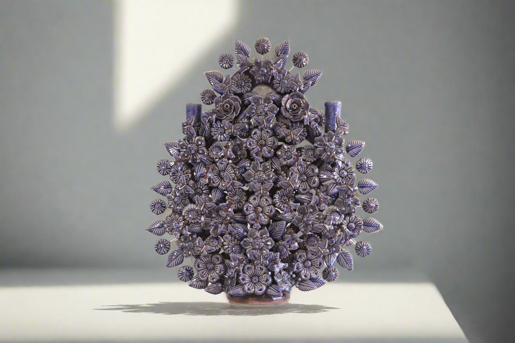 Tree of Life blue glazed - 21.6 in. Montoya
