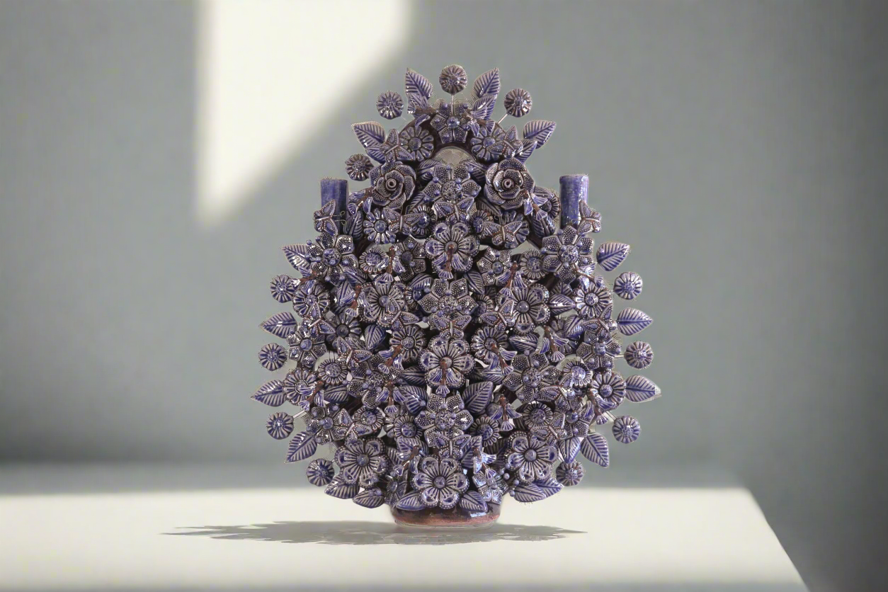 Tree of Life blue glazed - 21.6 in. Montoya